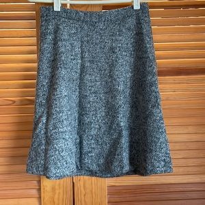 Gray wool skirt